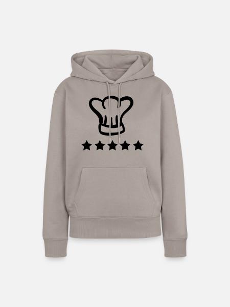 chefkoch - Frauen Premium Bio Hoodie - Taupe