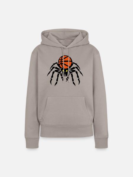 Basketball-spider spider Spinner-Flasche - Frauen Premium Bio Hoodie - Taupe