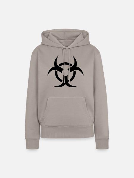 radioaktiv nuclear - Frauen Premium Bio Hoodie - Taupe