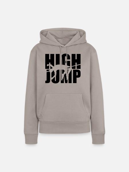 Hochsprung - Frauen Premium Bio Hoodie - Taupe