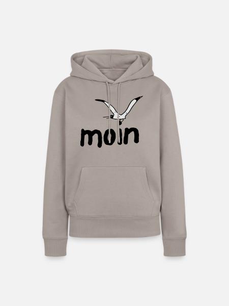 MOIN - Frauen Premium Bio Hoodie - Taupe