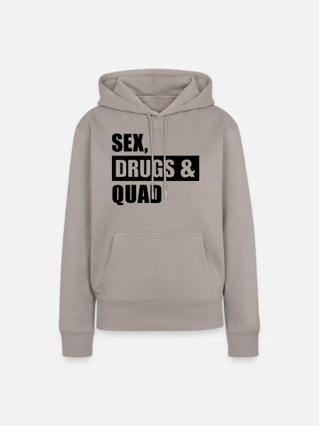 Quad - Frauen Premium Bio Hoodie - Taupe