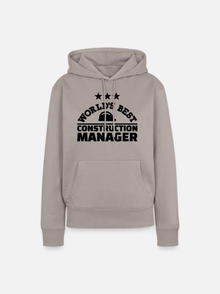 Bauleiter - Frauen Premium Bio Hoodie - Taupe