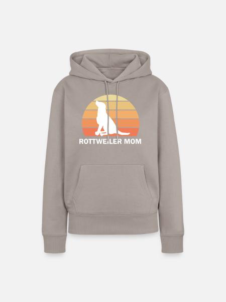 Dog Hund - Frauen Premium Bio Hoodie - Taupe