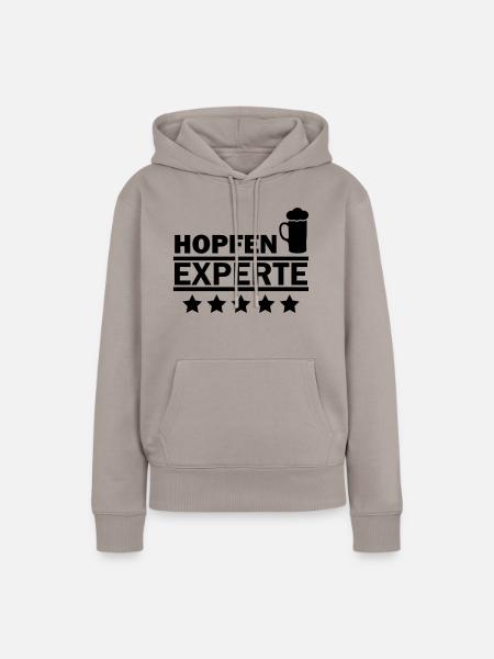 hopfen experte - Frauen Premium Bio Hoodie - Taupe