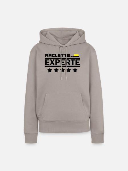 raclette experte - Frauen Premium Bio Hoodie - Taupe