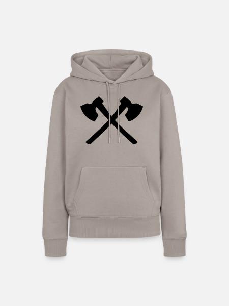 Axt - Frauen Premium Bio Hoodie - Taupe