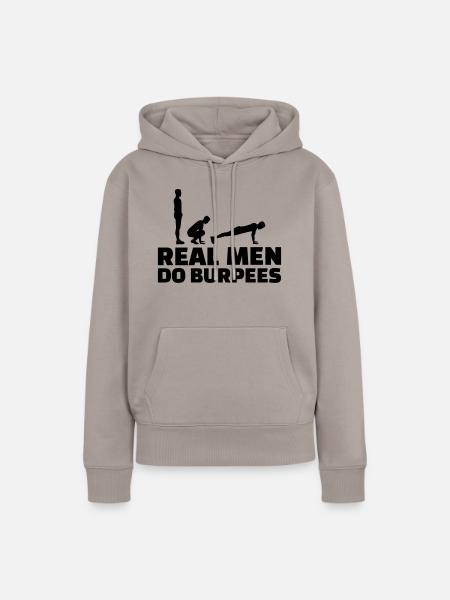 Burpees - Frauen Premium Bio Hoodie - Taupe