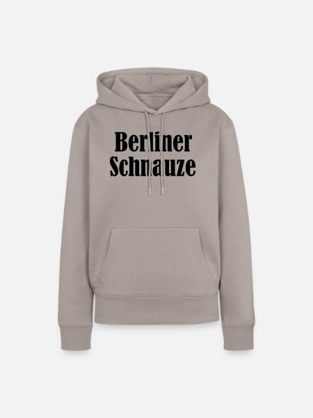 berliner_schnauze - Frauen Premium Bio Hoodie - Taupe
