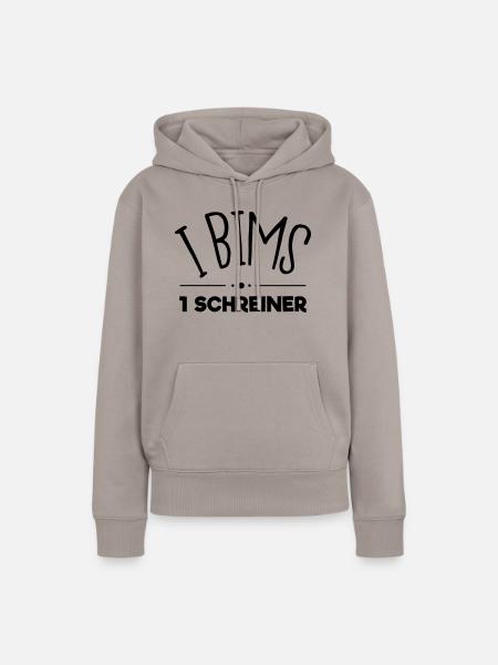 i bims 1 schreiner - Frauen Premium Bio Hoodie - Taupe
