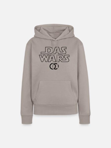 DAS WARS - Frauen Premium Bio Hoodie - Taupe