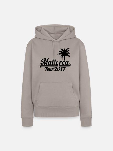 Mallorca 2017 - Frauen Premium Bio Hoodie - Taupe