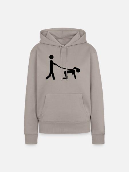 verheiratet hochzeit - Frauen Premium Bio Hoodie - Taupe