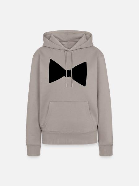 Fliege - Frauen Premium Bio Hoodie - Taupe