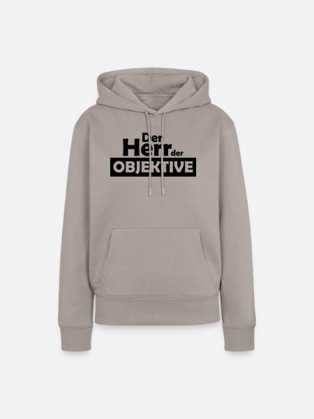 Der Herr der objektive - Frauen Premium Bio Hoodie - Taupe