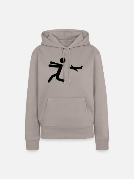 Flucht - Frauen Premium Bio Hoodie - Taupe
