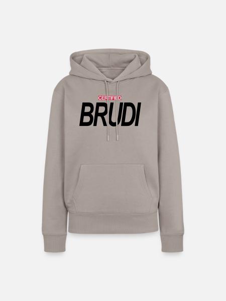CERTIFIED BRUDI - Frauen Premium Bio Hoodie - Taupe