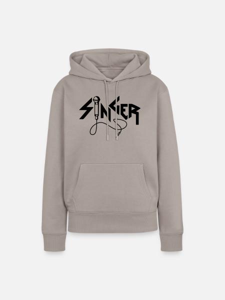 singer - Frauen Premium Bio Hoodie - Taupe