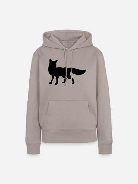 fuchs - Frauen Premium Bio Hoodie - Taupe