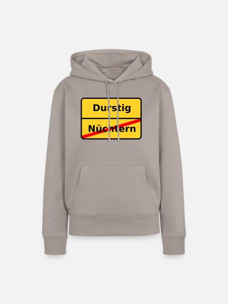Durstig - Frauen Premium Bio Hoodie - Taupe