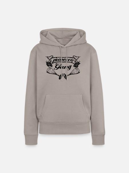 prosecco - Frauen Premium Bio Hoodie - Taupe