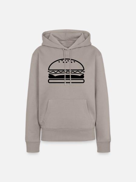 Buger - Frauen Premium Bio Hoodie - Taupe