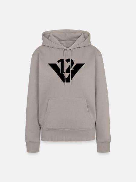 V12 Engine - Frauen Premium Bio Hoodie - Taupe