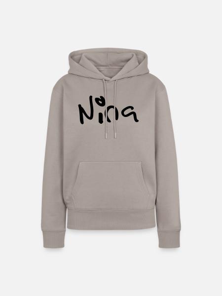 nina - Frauen Premium Bio Hoodie - Taupe