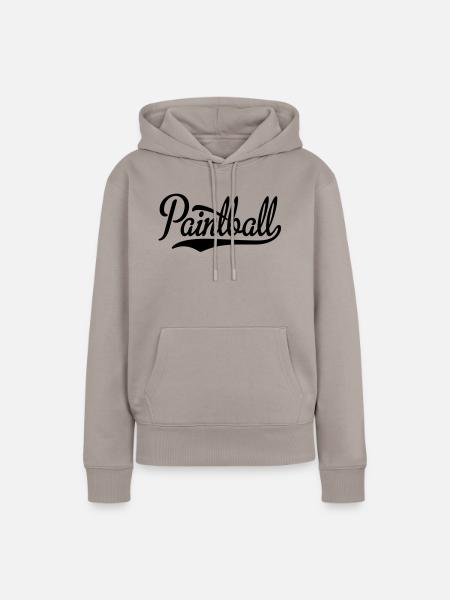 paintball - Frauen Premium Bio Hoodie - Taupe