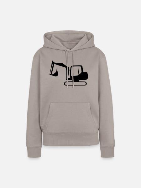 Bagger - Frauen Premium Bio Hoodie - Taupe