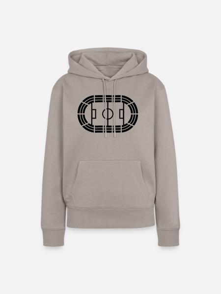 Sport - Stadion - Frauen Premium Bio Hoodie - Taupe
