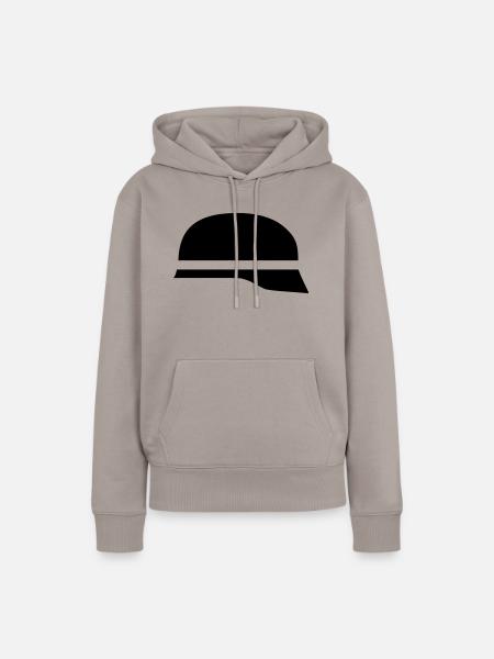 Feuerwehrhelm - Frauen Premium Bio Hoodie - Taupe