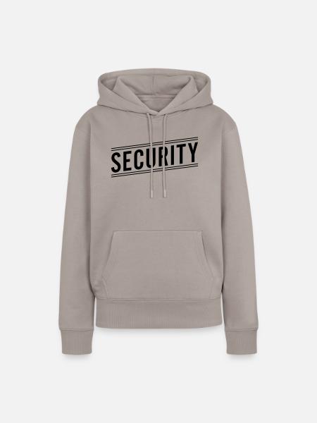 Security - Frauen Premium Bio Hoodie - Taupe