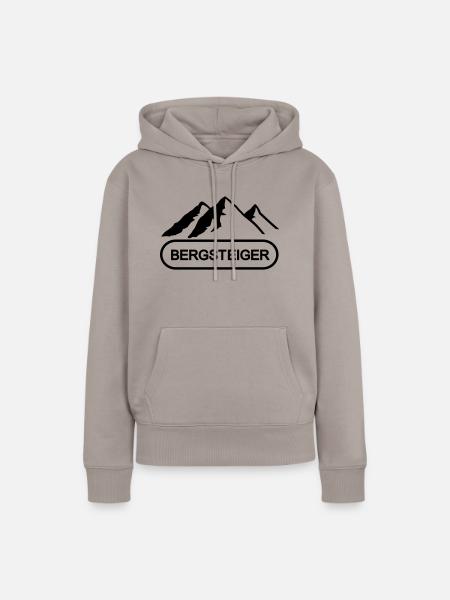 Bergsteiger - Frauen Premium Bio Hoodie - Taupe