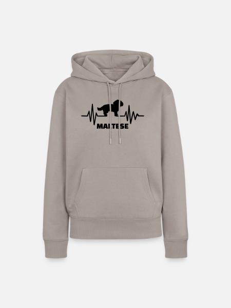 Malteser - Frauen Premium Bio Hoodie - Taupe