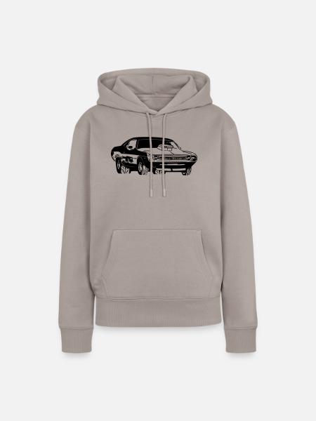 Challenger - Frauen Premium Bio Hoodie - Taupe