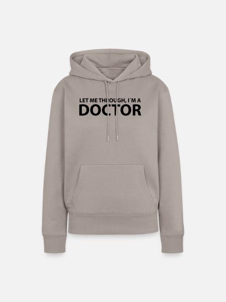 doctor - Frauen Premium Bio Hoodie - Taupe