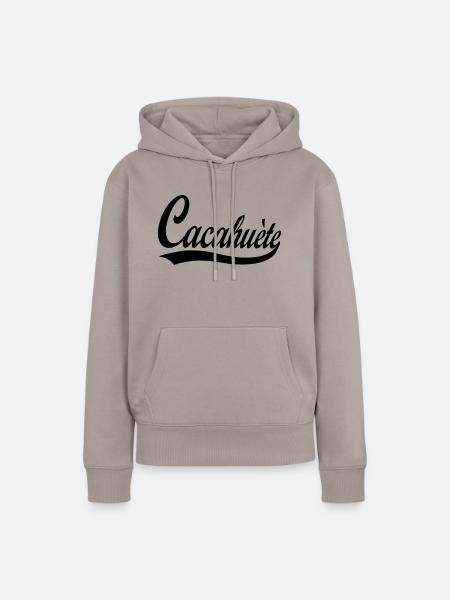 cacahuete - Frauen Premium Bio Hoodie - Taupe