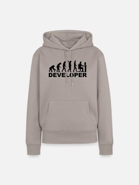 Entwickler - Frauen Premium Bio Hoodie - Taupe