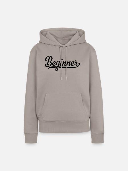 beginner - Frauen Premium Bio Hoodie - Taupe