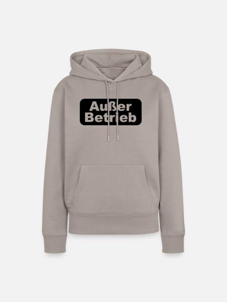 ausser betrieb - Frauen Premium Bio Hoodie - Taupe
