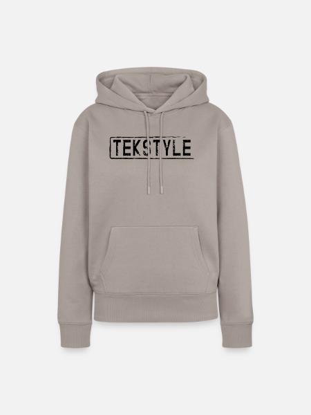 tekstyle3 - Frauen Premium Bio Hoodie - Taupe