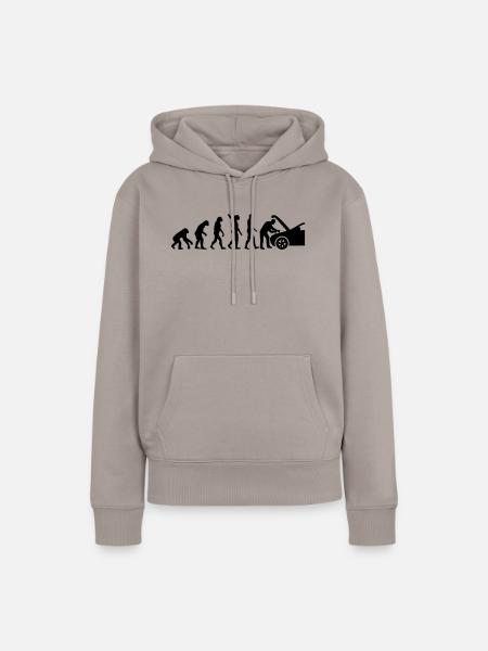 Mechaniker - Frauen Premium Bio Hoodie - Taupe