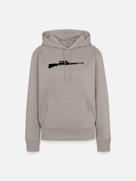 Gewehr - Frauen Premium Bio Hoodie - Taupe