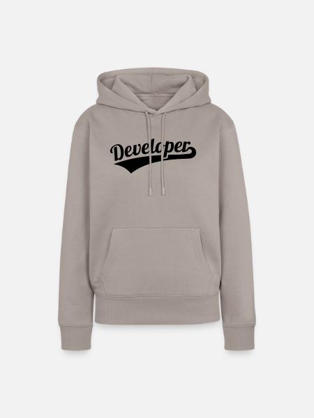 Entwickler - Frauen Premium Bio Hoodie - Taupe