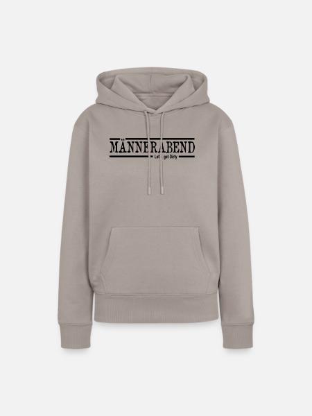 Männerabend - Frauen Premium Bio Hoodie - Taupe