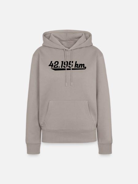 Marathon - Frauen Premium Bio Hoodie - Taupe