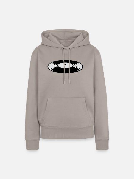 Schallplatte - Frauen Premium Bio Hoodie - Taupe