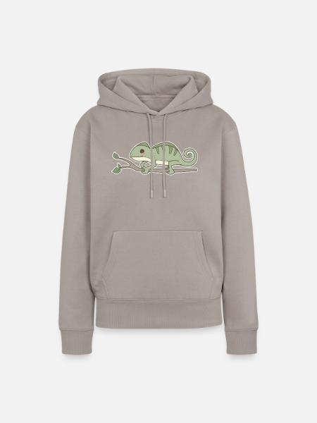 Chamäleon - Frauen Premium Bio Hoodie - Taupe