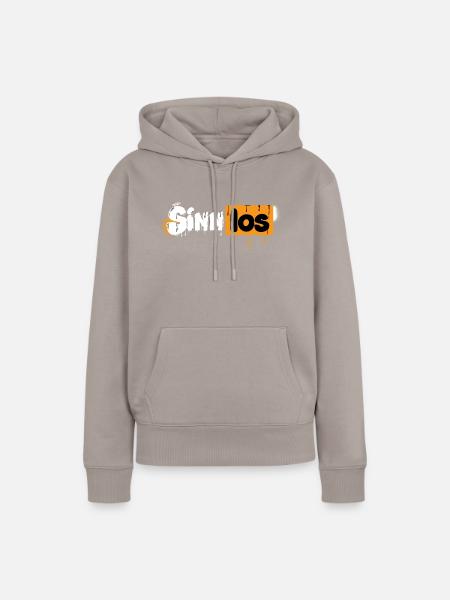 Sinnlos Statement Lettering - Frauen Premium Bio Hoodie - Taupe